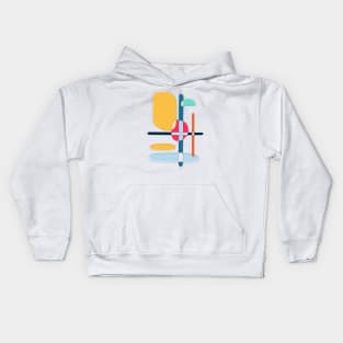 Minimalist Abstract Shapes Art I Kids Hoodie